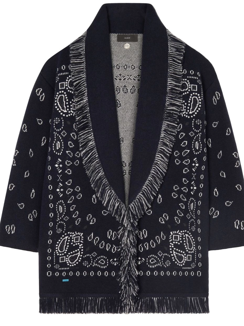 Cheap cashmere cardigan jacquard Alanui Bandana Women 0825